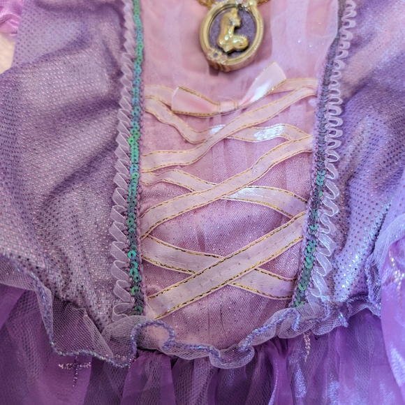 DELUXE Disney Rapunzel Dress size 5/6 - Picture 5 of 7